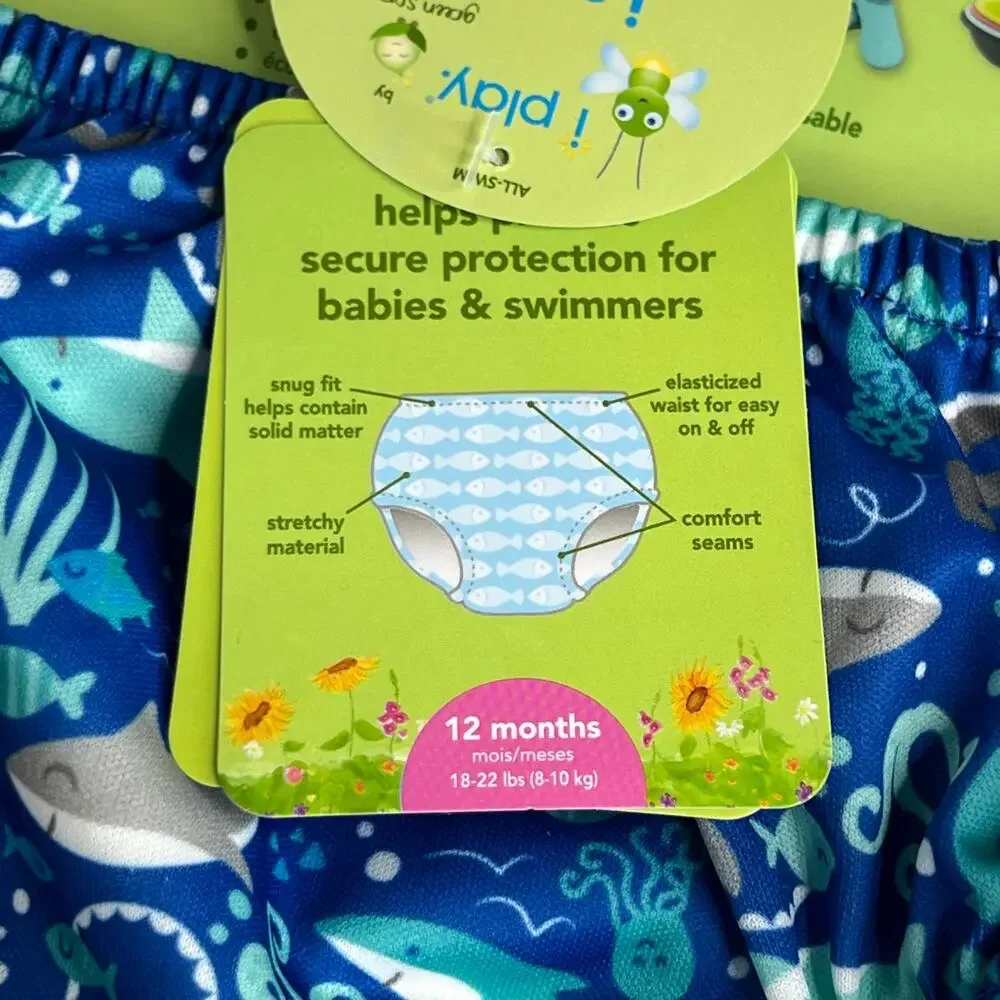 iPlay Green Sprouts Reusable Swim Diaper 12 months